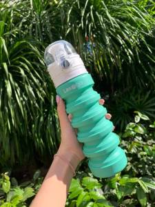[Stock Clearance] Lexngo Silicone Collapsible Water Bottle 500ml - Foldable Water Bottle for Space Saving and Leakproof