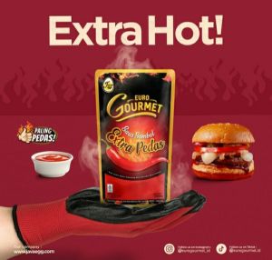 Saus Sambal Saus Pedas Euro Gourmet Extra Pedas 1kg