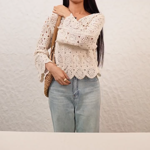 Tas Anyaman Wanita 2025 Model Lingkaran Sederhana  Buatan Tangan Cocok untuk Pantai & Liburan Tren Fashion