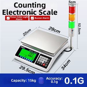 LEQI | Limit Alarm Digital Scale with Multicolor Alarm Lights