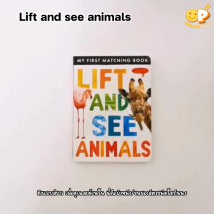 Board book : My first matching book Lift and see animals Lift and see farm บอร์ดบุ๊คเปิดหาคำตอบกระตุ้นความสนใจของเด็กๆ