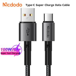 Mcdodo Cable USB Type C 5A/6A Super Fast Charging VOOC FLASH Charg USB C Cable Data Cord Phone For Samsung S9 huawei Mate 20 30 40 50 P30 40 50 Pro OPPO R15 R17 Reno Find X Lighting Cable