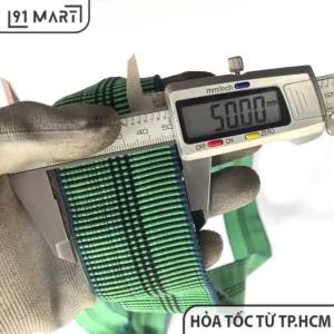 Dây thun ràng chun B2 Xanh Lá chằng hàng cột đồ xe máy bản to 5cm dài 1.6M->10M