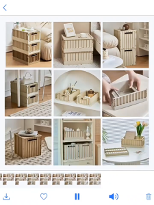 Foldable portable storage baskets cosmetics storage baskets miscellaneous baskets indoor and outdoor high-value multi-functional storage baskets
