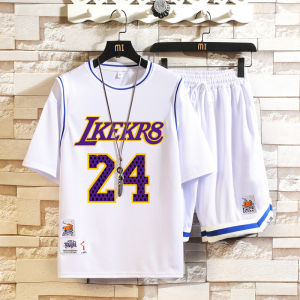 Quick Dry Short Sleeve Basketball Uniform Set for Big Kids Youth Middle School Students Sports Gear Polyester Fiber round Neck