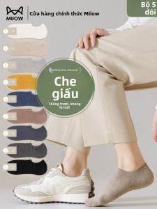 Tất thể thao nam MiiOW bằng cotton mỏng thấm hút mồ hôi thoáng khí - mùa xuân hè