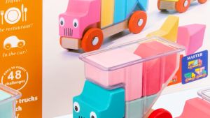 [Choo Choo Toy] Wooden Building Vehicle Play Truck Assembling Montessori Toy Truck Puzzle Game 卡车装装乐 Mainan Bayi - BT317