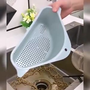 ( BISA COD ) Saringan Kotoran Cuci Piring Triangle Drain Holder Segitiga Penyangga