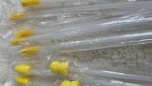 Swine Artificial Insemination Catheter 100Pcs Foam Sponge Tip with End Cap For Sows & Gilts Pig Farm