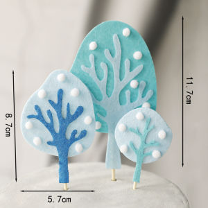 Phát Sáng Chim Cánh Cụt Bánh Topper Trang Trí Sinh Nhật Bông Tuyết Thẻ Lắp Icicle Nhà Món Tráng Miệng Trang Trí Làm Bánh Trang Trí