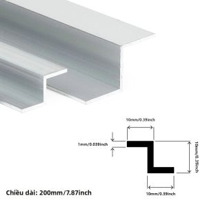 1 CHIẾC Z-Shape Nhôm Viền Viền Niêm Phong Dải 10/15/20/22mm Chống Va Đập Cho Đồ Nội Thất Cửa Tường Bảo Vệ Góc Dụng Cụ Cầm Tay Một Phần