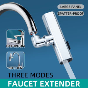 Multiple Water Flow Modes Kitchen Faucet With 360° Rotation Sink Spray Nozzle High Pressure Waterfall Faucet Extender