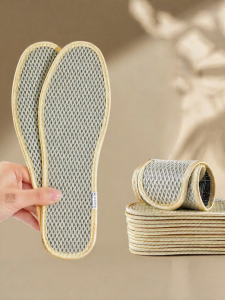 LINGMIAO | Odor Eliminating Sweat Absorbent Breathable Deodorizing Anti-Bacterial Fragrance-Adding Shoe Inserts