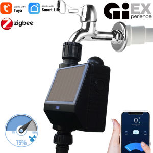 ZIGBEE WIFI Garden Solar Energy Watering Timer Ball Valve Sprinkler Drip Irrigation System Water Controller TUYA Smart Life