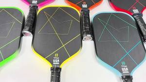 Popular Carbon Fiber Pickleball Racket T700 Full Set PP Carbon Honeycomb Core 16mm Thick Paddles Professional Pickleball Racket