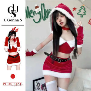 U Gonna S Christmas Women Lingerie Nightwear Red Sleeveless Bodycon V-neck Push Up Backless Elastic Fashion Sleepwear Party 2025 New Design Gift for Girlfriend