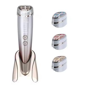 เครื่องนวดหน้า EMS ความถี่สูง 6IN1 ยกกระชับใบหน้าด้วยไมโครเคอร์เรนท์สำหรับใบหน้าและดวงตา กระชับผิวด้วยคลื่นวิทยุ RF เครื่องมือดูแลผิวหน้าเพื่อสุขภาพและความงาม