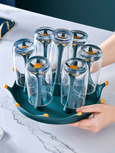 HALEXIONG | Dustproof Rotatable Cup Organizer Washable