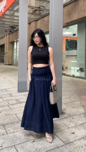 𝑰𝒗𝒚 𝑳𝒐𝒏𝒈 𝑺𝒌𝒊𝒓𝒕 | Chân Váy Dài Cạp Siêu Cao Nai Design