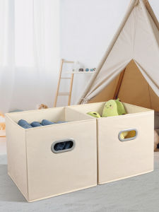 Home Use Square Grid Bookcase Drawer Style Storage Box Washable Toy Organizer Multi Function Basket Foldable Non Woven Fabric