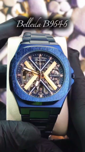 Jam Tangan Pria Belleda 9646 Rantai Jam Tangan Automatic Anti Air Jam Tangan Original