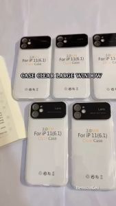 CASE CLEAR LARGE WINDOW UNTUK IPHONE 15, 14, 13, 12, 11