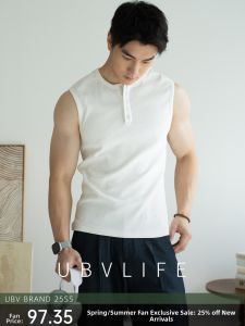 UBV | Moisture Wicking Cool Elastic Sleeveless T-Shirt Men