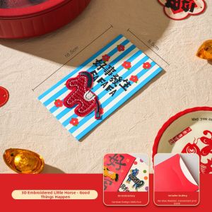 SHELI | Stitch Embroidery Red Envelope for Lunar New Year