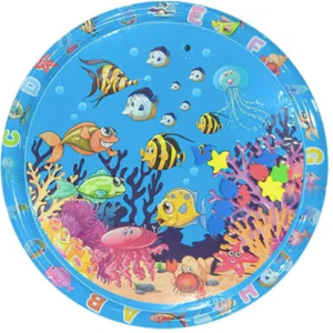 Square Circle Inflatable Baby Water Play Mat Infant Toddler Kid Tummy Time Water Pad Cushion Early Educate Develop Activity Gift