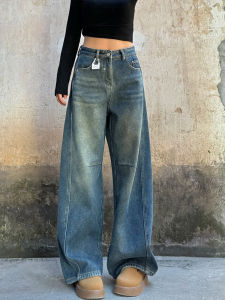 Quần Jeans Ống Rộng Cho Nữ Quần Jeans Denim Quần Ống Rộng Cạp Cao Quần Dài Thường Ngày Quần Jeans Denim Co Giãn