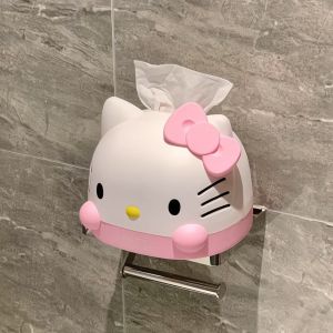 Hộp Đựng Khăn Giấy Hello Kitty Hoạt Hình Dễ Thương Cho Phòng Tắm Hộp Đựng Khăn Giấy Nhựa Dễ Thương Cho Gia Đình