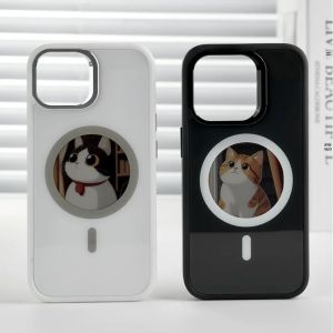เคสโทรศัพท์ E-ink ขนาด 2.53 นิ้ว จอแสดงผล HD รับภาพไร้สาย DIY สำหรับ iPhone 16/15/14/13 ทรงกลม รองรับ Magsafe