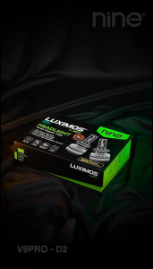 LAMPU LED UTAMA MOBIL HEADLAMP D2 D4 NINE LUXIMOS LED V9 PRO 120 WATT 12000LM EXTREME BRIGHT