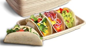 Disposable Taco Holders Isi 50 Premium Paper Taco Tray Restoran Supplies
