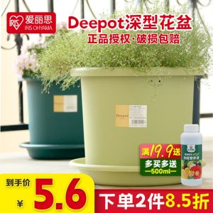 Alice Deepot Deep Basin Flower Pot Iron Wire Lotus Special Resin Colorful Large Pot for Florals/Greens