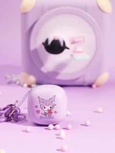 MINISO&Sanrio S10เสียง HIFI หูฟังเอียบัดไร้สายหูฟังบลูทูธมินิน่ารัก (Disney) พร้อมสายคล้อง Bluetooth 5.1 แบตเตอรี่อายุการใช้งานยาวนานกันน้ำกันเหงื่อ