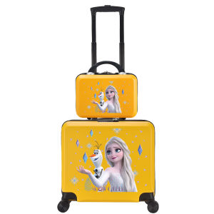 Princess Elsa Childrens Suitcase Girls Can Sit And Ride 11 Years Old Pull Rod Box Primary School Students 8 Years Old Box