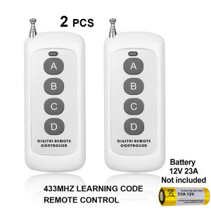 2pcs RF 433MHz Remote Control 1527 Learning Code Only Compatible With My Shops Smart Switch Module Wifi eWeLink Tuya Relay