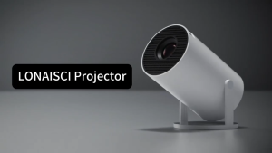 HY300 Mini Projector Portable 180 ° Rotating High Definition 1080P Wireless Bluetooth Ceiling Home Theater Projector