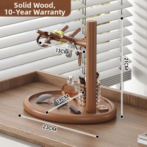 XUNHUAI | Vintage Style Solid Wood Key Holder Storage Shelf