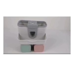 MRSAVE 2 Person Toothbrush Holder Auto Squeezer Toothpaste Dispenser Toothbrush Rack Holder (Os-mv210809016)