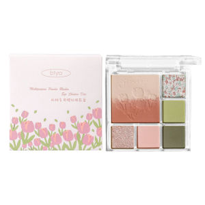 MONLEYTA | New 2025 Earth Tone Shimmer Powder Blush Eyeshadow Integrated Disk Long-lasting Waterproof Sweatproof Color Enhancement Highlighting Cheekbones