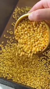 100PCS Mini Kacang Feng Shui Untuk Meja Kantor Paduan Yang Elegan Mewakili Berkah Dan Kesehatan