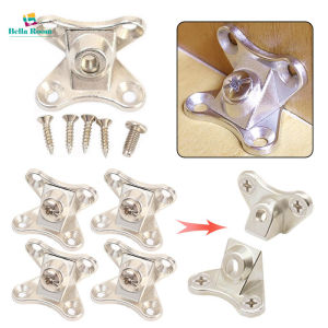 4Sets Removable Corner Connector Brackets Zinc Alloy Butterfly Corner Code Right Angle Fastener Furniture Hardware Accessories