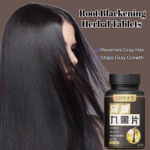 [Nourish Black Hair] Ginseng Black Tablets Protect Liver And Nourish Hair Natural Anthocyanin Tablets Prevent Gray Hair
