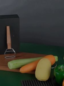 Dụng cụ bào gọt củ quả đa năng cán gỗ