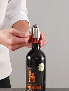 จุกปิดขวดไวน์ สแตนเลส แบบคันโยก จุกปิดขวด จุกปิดขวดไวน์ จุกปิดขวดน้ำอัดลม เพื่อรักษารสชาดของเครื่องดื่มให้คงสภาพเดิม Bottle Sealer