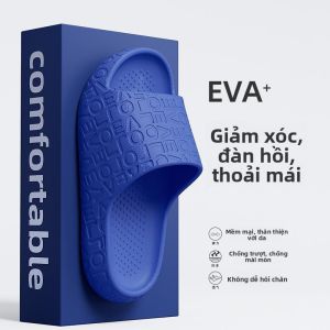 MONLEYTA | Dép EVA đế dày chống trượt mùa hè cho nam và nữ đi trong nhà phòng tắm cặp đôi dép lê màu xanh da trời thoải mái