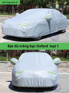 Bạt phủ toàn xe ô tô vải dù oxford 3 lớp cao cấp chống nắng chống mưa không thấm nước không gây xước sơn xe tấm áo chùm kín bảo vệ oto xe hơi bạc trùm xe ô tô 457 chỗ xe bán tải
