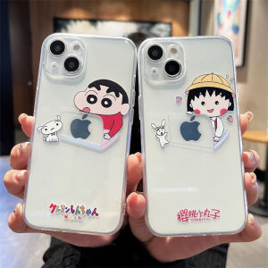 Couples Creative Doraemon Shinji iPhone14 Apple13promax Phone Case 15pro Full Cover Womens 12 Soft Silicone 11 Transparent 16 Anti-fall 8plus Personality 7
